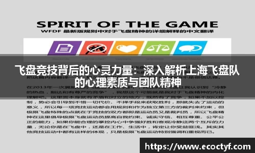 飞盘竞技背后的心灵力量：深入解析上海飞盘队的心理素质与团队精神